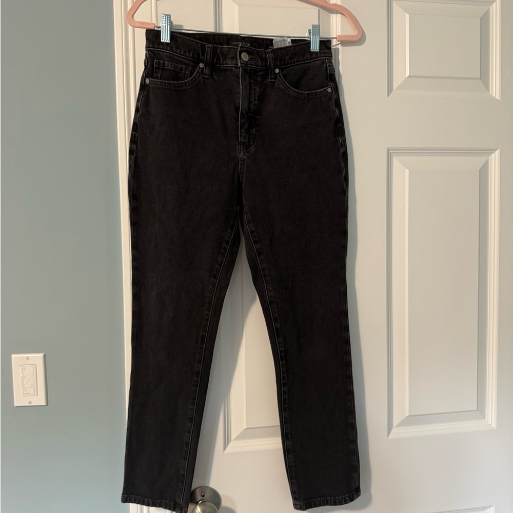 Banana Republic women’s black high rise slim premium denim jeans size 29